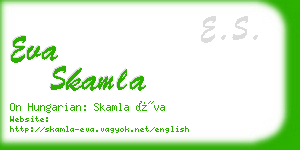 eva skamla business card